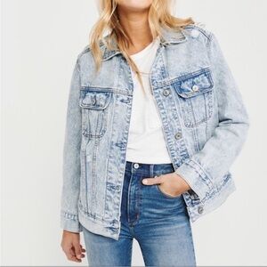 Abercrombie & Fitch Distressed Denim Jacket